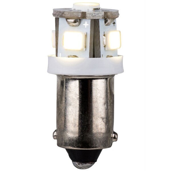 Main product image for 5 Pack 6.3 Volt Warm White T3-1/4 Bayonet LED Lamp f 070-136
